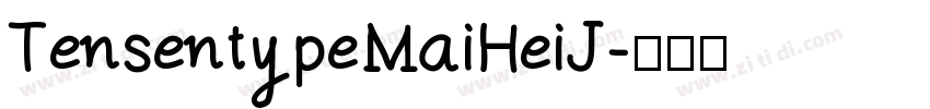 Tensentype MaiHeiJ字体转换